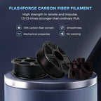 FLASHFORGE Carbon Fiber PLA Filament 1.75mm, Carbon Fiber Reinforced PLA 3D Printer Filament, 1KG Spool Dimensional Accuracy +/- 0.02mm, High Strength & High Abrasion-Resistance (PLA-CF Marsala)