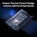 Lexar 4TB SL500 Portable SSD, Up to 2000MB/s, Compatible w/Type-C Laptops, iPhone 15/16, Smartphones, Tablets, PS5, Xbox, USB 3.2 Gen 2x2, Slim & Lightweight, External SSD, Black (LSL500X004T-RNBNU)