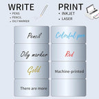 STARLIBOO Shipping Labels Stickers, 2"×4" Printable Silver Mailing Labels for Laser/Inkjet Printing- Matte Silver, Permanent Adhesive Sticker