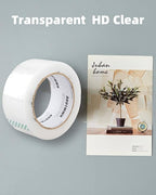 Packing Tape Refills, Clear Packaging Tape Heavy Duty Designed for Moving, Shipping and Packing, Mailing,1.88" x 60 yds, 4 Rolls