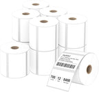 Compatible 3" x 2" Direct Thermal Labels Replacement for Barcodes Postage Address Shipping Compatible with Rollo & Zebra Desktop Printers Adhesive & Perforated (12 Rolls, 700 Labels/Roll)