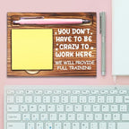 Humor Office Work Gift for Secretary Coworker, Office Gag Gifts for Workplace Banter and Lighthearted Moments, Funny Office Gifts for Coworkers Work Friend Self-Stick Note Pad Holders-DW60