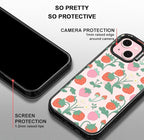 MOSNOVO Case for iPhone 15 Plus, [10ft 4X Military-Grade Drop Protection] Durable & Shockproof Phone Case Cover Design for iPhone 15 Plus / 14 Plus - Strawberry Garden - Clear Black