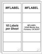 MFLABEL 2"x4" Shipping Labels - 1000 Premium Matte White Address Labels for FBA, Laser & Inkjet Printers (100 Sheets, 10/Sht) + Free Fragile Stickers!