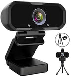 Webcam 1080p HD Computer Switch 2 Camera - Microphone Laptop USB PC Webcam with Tripod Stand, 110 Degree Live Streaming Widescreen Recording Pro Video Web Camera for Calling, Conferencing