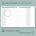 POPRUN Planner 2025-2026, (Large 8.5'' x 10.5'' Hard Cover) Academic Calendar (July 25-June 26) Daily Weekly and Monthly Appointment Book with Hourly Time Slots, Monthly Tabs, 100 GSM - Orange