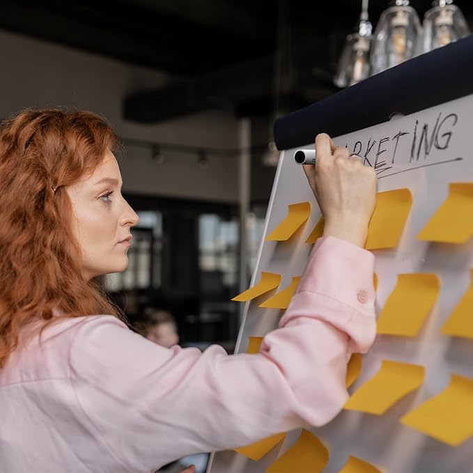 Comix Dry Erase Markers, Chisel Tip White Board Markers, 36 Bulk 4 Assorted Colors Low Odor Markers for Teachers Office & School Supplies