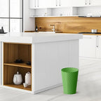 Bathroom Trash Can, 3 Pack 1.8 Gallons Small Trash Can with Trash Bags, Bathroom Garbage Can, Plastic Trash Bin, Round Waste Basket for Bedroom, Office, Compact Space (Pink Purple Green)