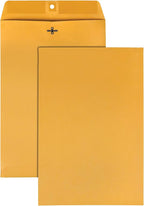 Quality Park Clasp Envelopes, Brown Kraft, 10 x 15 inches, Box of 100 (37898)