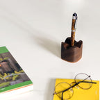 Generic Wood Pen Tray, Wooden Pen Holder, Minimalist Pen Rest, Wooden Desk Organizer Tray (M01-WALNUT) (WALNUT)