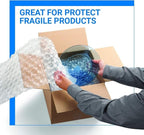 Bubble Cushioning Wrap Pacific Mailer 5/16 Inch x 17 Inch x 72Feet Total [2 Rolls of 36 Feet] Bubble Cushioning Wrap for Packing Moving Supplies Perforated Every 12"