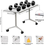 Conference Table,Folding Conference Room Tables Portable Rolling Conference Training Table with Silent Wheels,Mobile Meetings Flip Top Tables for Offices Classrooms Meeting Room (4Pack 61in)