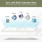 24" Digital Wall Calendar Chore-Chart-for-Planner - Touchscreen Display Smart Calendar for Family Monthly/Weekly Planner, To Do List Notepad, Streamline Household Organization, Desk Mount Included