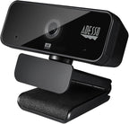Adesso Cybertrack H6 4K Ultra HD USB Webcam with Built-in Dual Microphone & Privacy Shutter Cover, Black