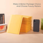 Fuxury Kraft Bubble Mailer 6x10 Inch 600 Pack，Strong Adhesion Padded Envelopes Bulk,Self Seal Bubble Envelopes, Waterproof Cushioned Padded Mailers Packaging for Small Business,#0 Mailers Yellow