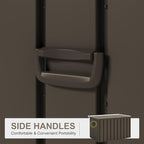 PURPLE LEAF Outdoor Deck Box 160 Gallon Waterproof Lockable Storage Box Container with Lid Deck Organization for Patio Cushions Side Table Pool Accessories Garden Tools, Brown