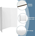 24 Pcs Foldable Presentation Boards,24x36 Inch Tri-Fold Poster Display Boards with A4 Colored Cardboard for Business Exhibits,School Projects and Photo Displays