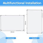 Tinlade 6 Pack Magnetic Dry Erase Whiteboard Message Presentation White Board White Board Dry Erase Aluminum Frame Hanging Whiteboard for School Home Office (36 x 24 Inches)
