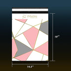 100 Count - 14 x 19 inch Poly Mailer Shipping Bags Envelope Triangle Print Mailing Package for Clothing-Self Seal…