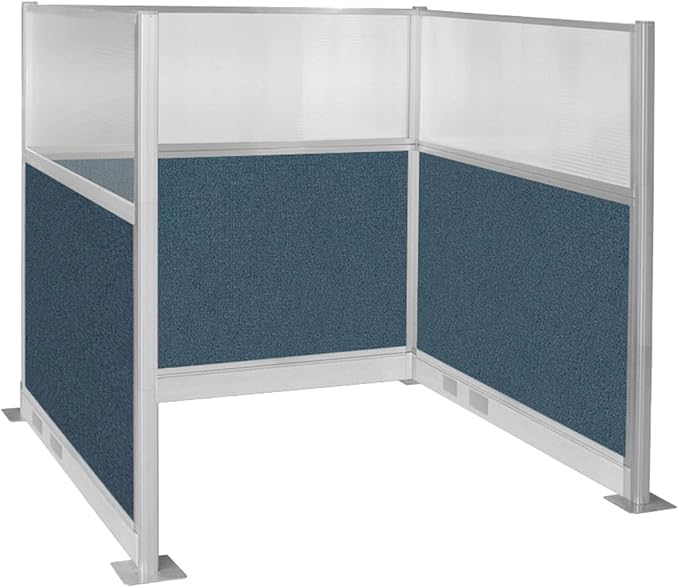 Versare Pre-Configured Hush Panel Electric Cubicle | Workstation Divider Walls | Cubicle Privacy Panels | Office Partition Walls
