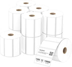 Compatible 3" x 1" Direct Thermal Labes Replacement for Barcodes Postage Address Shipping Compatible with Rollo & Zebra Desktop Printers Adhesive & Perforated (12 Rolls, 1300 Labels/Roll)
