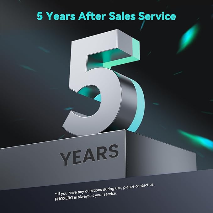 PHIXERO P5 1TB External Portable SSD - 5Gbps External Hard Drive with 2-in-1 USB C to C & USB C to A Cable for PC, Mac, PS5, Xbox | Anti-Shock, Compact Design with Lanyard Hole,White