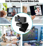 NexiGo N660 1080P Business Webcam, Dual Microphone & Privacy Cover, USB FHD Web Computer Camera, Plug and Play, for Zoom/Skype/Teams/Webex, Laptop MAC PC Desktop