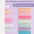 ZTML MS 6000 Pcs Morandi Sticky Tabs, 30 Sheets Book Tabs for Annotating Books, Page Flags Annotation Tabs, Page Markers, Colorful Book Annotating Tabs, Sticky Flags, Transparent Sticky Note Tabs