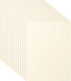 40 Sheets Cream Cardstock 8.5 x 11 Off White Paper, 200gsm/75lb Premium Ivory Card Stock Craft Paper for DIY Card Making, Wedding Invitations, Thank You Cards, Business Cards, Menus