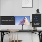 Suptek Triple LED LCD Monitor Desk Mount Heavy Duty Fully Adjustable Stand for 3 / Three Screens up to 27 inch (MD6463)