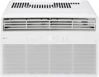 LG LW8024RSM, White 8,000 Smart Air Conditioner with Dehumidifier, 115V, Medium Rooms up to 350 Sq. Ft, Window Unit AC with Remote Control, 3 Speeds, Auto-Restart, 24-Hour Timer, 8000 BTU