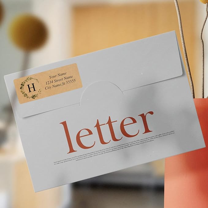 Custom Address Labels - Personalized Address Labels with Strong Adhesion, Can Be Used for Cardboard, Paper, Plastic, Glass, Metal (2.6x1 Inch, Set of 100)