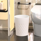 2 Pack Small Trash Can 1.8 Gallon Bathroom Garbage Can Waste Basket Recycling Bin for Dorms Bedrooms Offices Kitchens, White