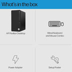 HP Pavilion Tower Desktop Computer, Intel 8-Core i7-10700F up to 4.8GHz, 32GB DDR4 RAM, 1TB PCIe SSD, GeForce GT 610 2GB, WiFi 6, Bluetooth, RJ-45, Type-C, KB & Mouse, Black, Windows 11 Pro, Tichang
