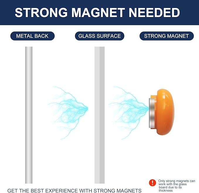 TSJ OFFICE Glass Dry-Erase Board - 72 x 48 Inches (6' X 4') Wall Mounted Glass Magnetic Whiteboard, Extra Large Frameless White Board for Office, Home & School