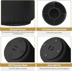 SKYDUE 360 Degree Rotating Pencil Pen Holder for Desk, Dual-Purpose Desk Organizer, Rotating Pencil Cup with 5 Slots, Office Supplies, Desk Decor for Office, School, Home