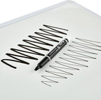 VILMA 90 Pack Black Whiteboard Markers, Dry Erase Markers with Chisel Tip, Bulk Classroom Office Supplies for White Board, School, Teachers, Kids, Non-Toxic, Low Odor