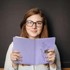 Lock Diary for Women Diary with Lock for Girls A5 Leather Locked Journal 260 Pages 100 GSM Refillable Journal with Lock for Teens Secrets Flower Journals with Combination Passwords, 5.7"x8.3", Purple