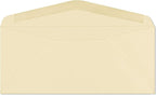 EnDoc #9 Colored Envelopes - 100 Pack - Cream Pastel Color 3 7/8 x 8 7/8 envelope, Letter Size, For Home, Offices, Holiday, Invoices and Mailings