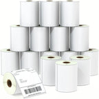 BETCKEY - 4" x 6" (102 mm x 152 mm) Shipping Labels Compatible with Zebra & Rollo Label Printer(not for dymo 4XL), Premium Adhesive & Perforated [16 Rolls, 4000 Labels]