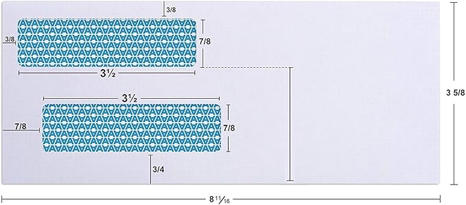 Aimoh #8 Double Window Self Seal Security Envelopes - for Business Checks, QuickBooks & Quicken Checks, Size 3 5/8 x 8 11/16 Inches - Checks Fit Perfectly - Not for Invoices - (30180-CS)