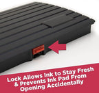 Large Premium Sky Blue Ink Stamp Pad - 5" by 7" - Quality Felt Pad