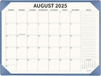 Desk Calendar 2025-2026 Large 22x17, July 2025-December 2026, 18 Months Big Desk Pad Calendar with Desktop Mat and Plastic Cover for Home Office School Planning, Blue