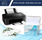 MOS A2 Invitation Envelopes – 4-3/8" X 5-3/4" White Mailing Envelopes Self Seal (500 Count) – 120GSM/ 32LB Bond Heavy Duty – For Greeting Cards, Card Making, RSVP Cards, Wedding Invites