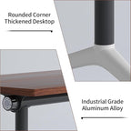 Conference Room Table with Flip-Top Design for Dynamic Meetings, Business Table Computer Desk with Heavy-Duty Frame,Foldable Seminar Meeting Tables for Home Office (6, A, 55.1IN)