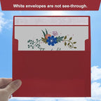 Joyberg 50 Packs Wine Red 5x7 Envelopes, Wine Red Envelopes 5x7, Wine Red Envelopes, Deep Red Color A7 Envelopes, Burgundy Envelopes 5x7, Invitations, Photos, Greeting Cards, Mailing (Wine red)