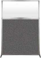 Versare Hush Screen Portable Room Divider | Workstation Wall Divider | Freestanding Privacy Hush Panels | Frosted Windows | Fabric Office Divider Screen | Great for Room Separation