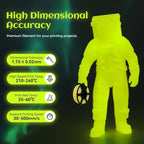 FLASHFORGE Glow in The Dark Rapid PLA Filament 1.75mm, High Flow Speedy 3D Printer Filament Luminous Yellow, Max 500mm/s High-Speed Printing, High Brightness and Long-Lasting Glowing Effect