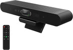 4K Pro Audio and Video Conference Room Camera with Remote Control for Windows TV, AI-Powered HD Webcam with Microphone & Speaker for Desktop Computer/PC/Monitor/Laptop/Teams/Zoom/Skype