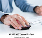 TECKNET Bluetooth Mouse, 4800 DPI Wireless Mouse, 2-Year Battery 6 Adjustable DPI, 6 Buttons Compatible with Laptop/Windows/Computer - Red